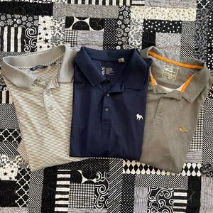 👕 Bundle of 3 nice quality 3XL Men’s polos grey/navy, Cutter&Buck/Drake